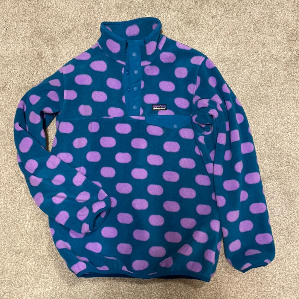 Patagonia Girls XL (14) fleece pullover. EUC